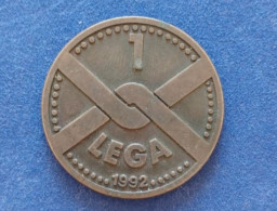 COIN ITALIA 1 LEGA MONETA POLITICA LAGA NORD 1992 - Otros & Sin Clasificación