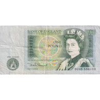 Billet, Grande-Bretagne, 1 Pound, Undated (1981-84), KM:377b, TB - 1 Pound