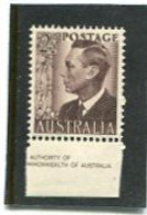 AUSTRALIA - 1951  2 1/2d  KGVI  MINT NH - Ungebraucht