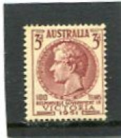 AUSTRALIA - 1951  3d   VICTORIA  MINT NH  SG 246 - Mint Stamps