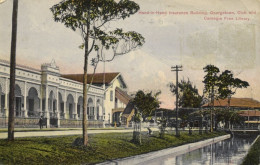 British Guiana, Guyana, GEORGETOWN, Club & Carnegie Free Library (1919) Postcard - Guyana (voorheen Brits Guyana)