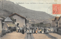 CPA 07 LE CHEYLARD PASSAGE DES ENFANTS A LA MONTAGNE  L'ON QUITTE LA BUVETTE - Le Cheylard