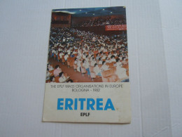 C.P.A. \P.C \KP. ERITREA   - - EX COLONIA ITALIANA - ERITREA EPLF BOLOGNA 1982 - Eritrea