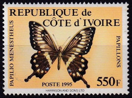 Timbre-poste Gommé Neuf** - Papillon (Papilio Menestheus) - N° 959 (Yvert Et Tellier) - République De Côte D'Ivoire 1995 - Côte D'Ivoire (1960-...)