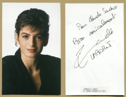 Emmanuelle Laborit - Actrice Française - Photo Dédicacée (au Verso) - Actors & Comedians