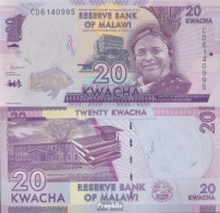 Malawi Pick-Nr: 63 (1.1.2020) Bankfrisch 2020 20 Kwacha - Malawi