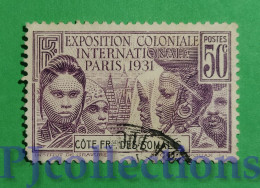 S668- SOMALIS 1931 INTERNATIONAL EXHIBITION PARIS 50c USATO - USED - Oblitérés