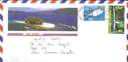 POLYNESIE N° 352/404 S/L. DE PAPEETE / 19.3.92 POUR LA FRANCE - Brieven En Documenten