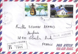 POLYNESIE N° PA198/324 S/L. REC.DE PAEA / 12.12.88 POUR LA FRANCE - Cartas & Documentos