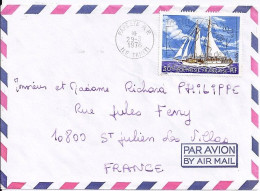 POLYNESIE N° 116 S/L. DE PAPEETE / 29.3.78 POUR LA FRANCE - Briefe U. Dokumente