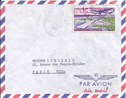 POLYNESIE N° PA5 S/L. DE PAPEETE/25.8.62 POUR LA FRANCE - Storia Postale