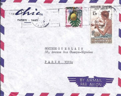 POLYNESIE N° PA1/13 S/L. DE PAPEETE/8.2.60 POUR LA FRANCE - Lettres & Documents