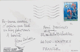 Nlle CALEDONIE N° 740 S/CP. DE NOUMEA/5.1.98 POUR LA FRANCE - Briefe U. Dokumente