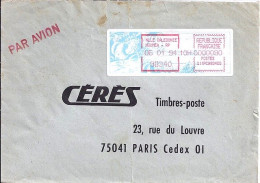 Nlle CALEDONIE N° VIGNETTE NOUMEA/6.1.94 S/L. POUR LA FRANCE - Cartas & Documentos