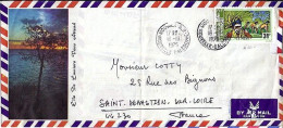 Nlle CALEDONIE N° PA164 S/L. DE NOUMEA/16.10.75 POUR LA FRANCE - Cartas & Documentos