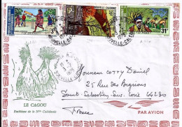 Nlle CALEDONIE N° PA162/PA164/391 S/L. DE NOUMEA/3.7.75 POUR LA FRANCE - Covers & Documents