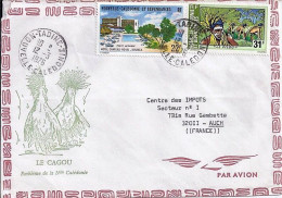 Nlle CALEDONIE N° PA161/PA164 S/L. DE TADINE/12.3.76 POUR LA FRANCE - Storia Postale