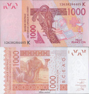 Senegal Pick-Nr: 715K L, Signatur 39 Bankfrisch 2012 1.000 Francs - Senegal