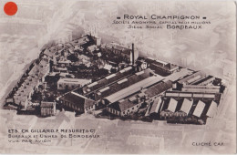 Cartevue Aérienne Usine Royal Champignon à Bordeaux, Setas, Pilze , Mushroom La Pastille Rouge N'est Pas Sur La Carte - Mushrooms