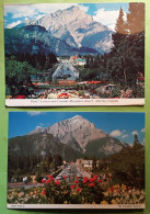 BANFF Alberta Canada Avenue With Cascade Mountains , 2 Postcards , TB - Banff