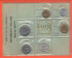 Repubblica Italia Serie 1977 No Argento Monete Da 5 10 20 50 100 200  Lire - Sets Sin Usar &  Sets De Prueba