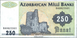 Aserbaidschan Pick-Nr: 13b Bankfrisch 1992 250 Manat - Arzerbaiyán