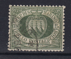 SAN MARINO 1892-94 STEMMA 5 CENTESIMI N.13 US. BEN CENTRATO - Used Stamps