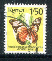 KENYA- Y&T N°502- Oblitéré (papillons) - Kenya (1963-...)