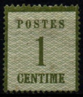 ALSACE-LORRAINE 1870 * - Unused Stamps