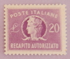 ITALIE EXPRES YT 39 NEUF**MNH ANNEES 1949/1952 - Correo Urgente/neumático