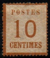 ALSACE-LORRAINE 1870 * - Unused Stamps