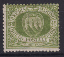 SAN MARINO 1892-94 45 CENTESIMI N.18 G.I MNH** - Nuovi