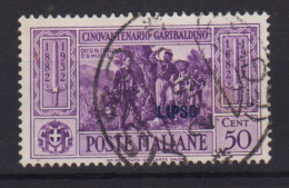 COLONIE EGEO LIPSO 1932 GARIBALDI 50 CENTESIMI N.21 USATO - Ägäis (Lipso)