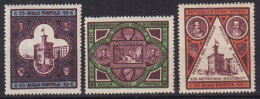 SAN MARINO 1894 PALAZZO DEL GOVERNO 3 V. G.I MNH** BEN CENTRATI CERT. - Neufs