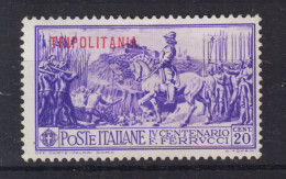 COLONIE TRIPOLITANIA 1930 FERRUCCI 20 CENTESIMI G.O MH* - Tripolitania