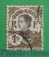 S674- INDOCHINA PAKHOI 1908 OVERPRINTED 1c USATO - USED - Oblitérés