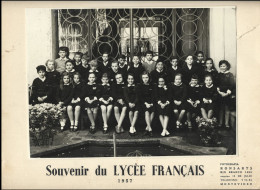 Photo Sur Support Cartonne  -  Uruguay  -  Montevideo -  Souvenir Du  Lycee Francais  1957 - Amérique