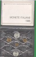 ITALIA Repubblica Serie 1985 Manzoni Alessandro 11 Valori FDC UNC Con 500 Lire Commemorativo E 500 Lire Caravella Italie - Set Fior Di Conio