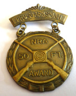 MEDAILLE PRO MARKSMAN ,  NRA 50 FT AWARD - Verenigde Staten