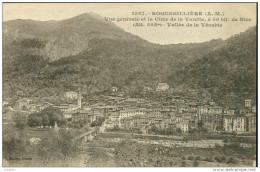 06 - Roquebillière, Vue Générale Et La Cime De La Valette - Roquebilliere