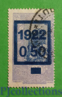 S676- FRENCH SOMALIS 1922 OVERPRINTED 0,50f USATO - USED - Oblitérés