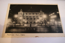 Carte Postala Familia Pictor Ion Panteli-Stanciu (1901-1981) Paris La Nuit L'Opera - Ile-de-France