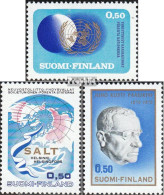 Finnland 682,683,684 (kompl.Ausg.) Postfrisch 1970 UNO, Rüstung, Paasikivi - Nuevos