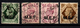 1943 - Italia Regno - Occupazione Inglese - M.E.F. 11 X 2 + 12/13  Soprastampati    ---- - British Occ. MEF