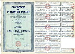 Titre De 1950 - Faïencerie De St-Jean Du Désert - - Industrie
