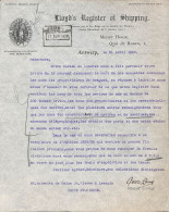 Antwerp - Lloyd's Register Of Shipping 1938 Pour Acieries De Haine St Pierre - 1900 – 1949