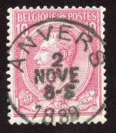 BELGIQUE...ANVERS..LEOPOLD II..** SUPERBE OBLITERATION 1889...BIEN CENTREE ET NETTE ..TRES BON ETAT - 1884-1891 Léopold II