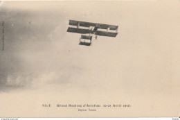 Nice -  Grand Meeting D'Aviation (10 - 25 Avril 1910)  Biplan Voisin - Transport (air) - Airport