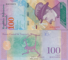 Venezuela Pick-Nr: 106 (15.01.2018) Bankfrisch 2018 100 Bolivares - Venezuela