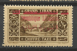 GRAND LIBAN TAXE  N° 26  NEUF*   CHARNIERE Propre  / Hinge  / MH - Timbres-taxe